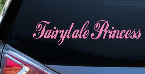 Fairytale Princess Car or Truck Window Decal Sticker (Pink)