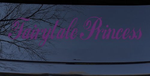Fairytale Princess Car or Truck Window Decal Sticker (Violet)