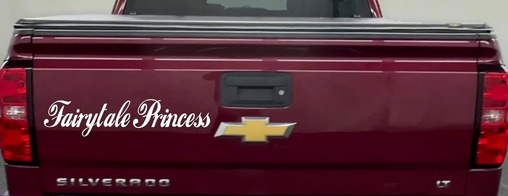 Fairytale Princess Car or Truck Window Decal Sticker (White)