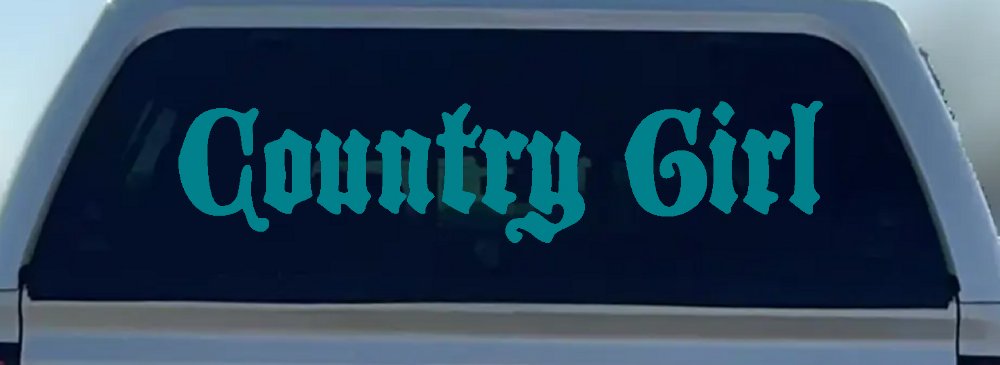 Country Girl Car or Truck Window Decal Sticker