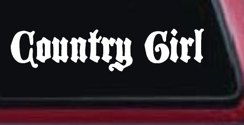 Country Girl Car or Truck Window Decal Sticker