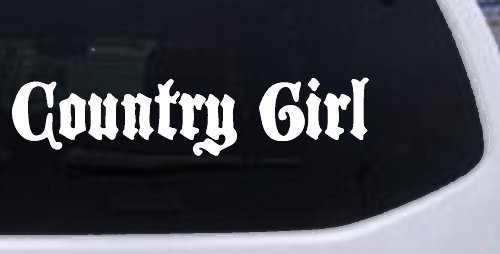 Country Girl Car or Truck Window Decal Sticker