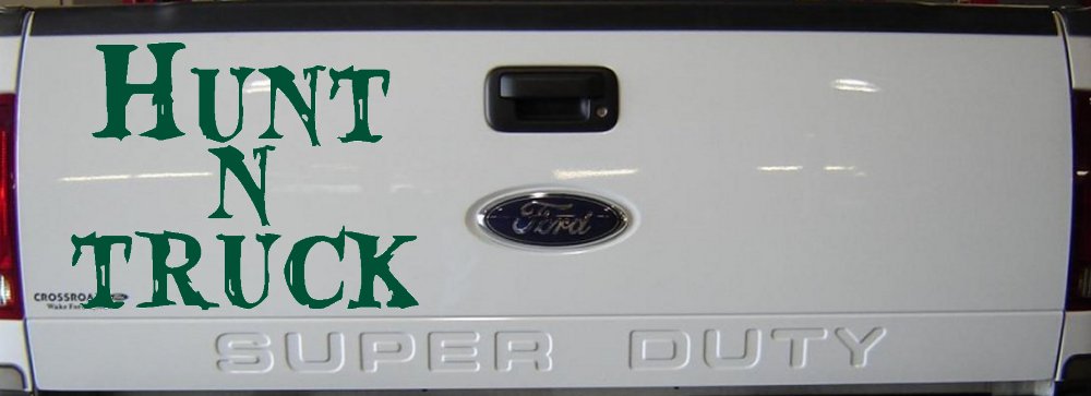 Hunt N Truck Hunting Car or Truck Window Vinyl Decal Sticker (Dark Green)