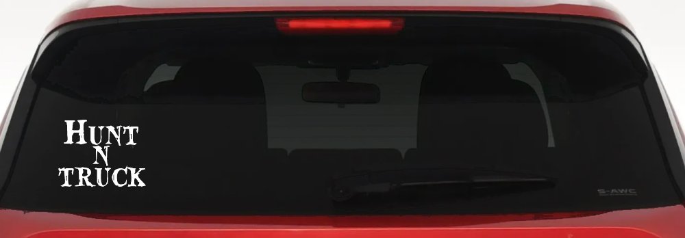 Hunt N Truck Hunting Car or Truck Window Decal Sticker
