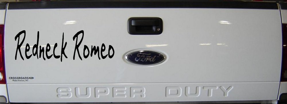 Redneck Romeo Country Car or Truck Window Decal Sticker