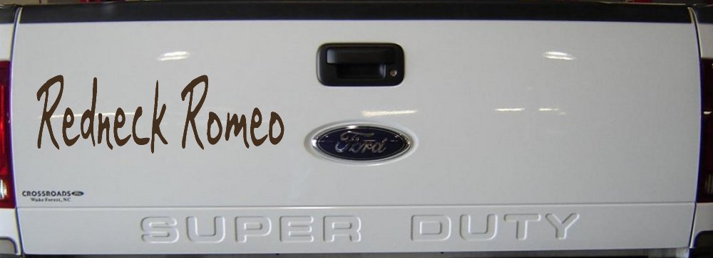 Redneck Romeo Country Car or Truck Window Decal Sticker