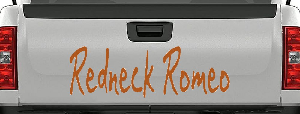 Redneck Romeo Country Car or Truck Window Decal Sticker