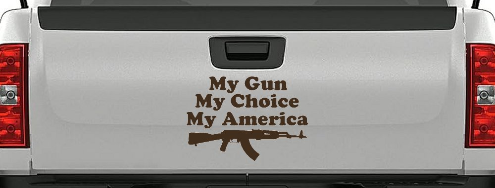 My Gun My Choice My America AK 47 Car or Truck Window Decal Sticker