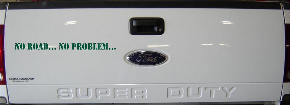 No Road No Problem Off Road Car or Truck Window Decal Sticker (Dark Green)
