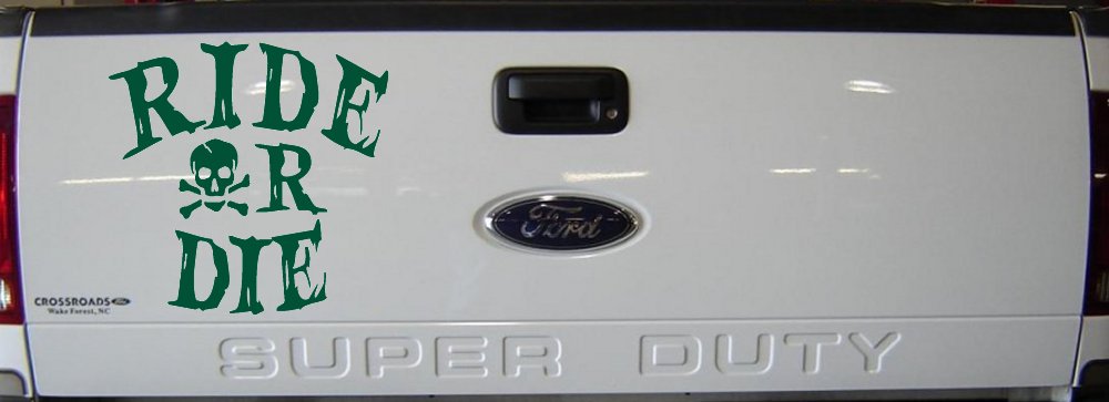 Ride Or Die Biker Car or Truck Window Decal Sticker
