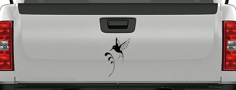 Hummingbird Car or Truck Window Vinyl Decal Sticker (Black)
