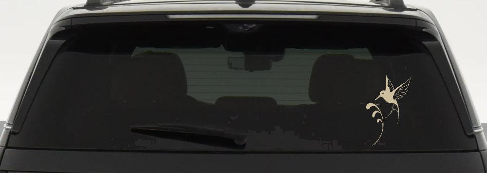 Hummingbird Car or Truck Window Decal Sticker (Desert Sand)