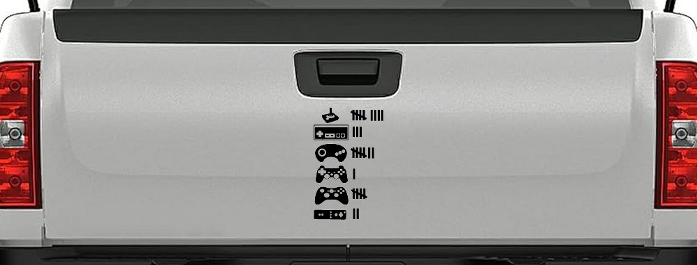Video Game Controller Keeping Count Funny Car or Truck Window Decal Sticker