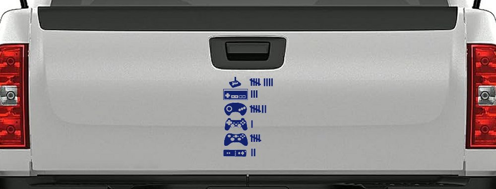 Video Game Controller Keeping Count Funny Car or Truck Window Decal Sticker
