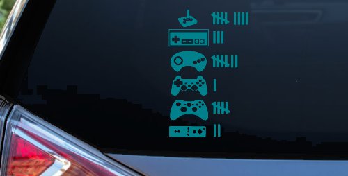 Video Game Controller Keeping Count Funny Car or Truck Window Decal Sticker