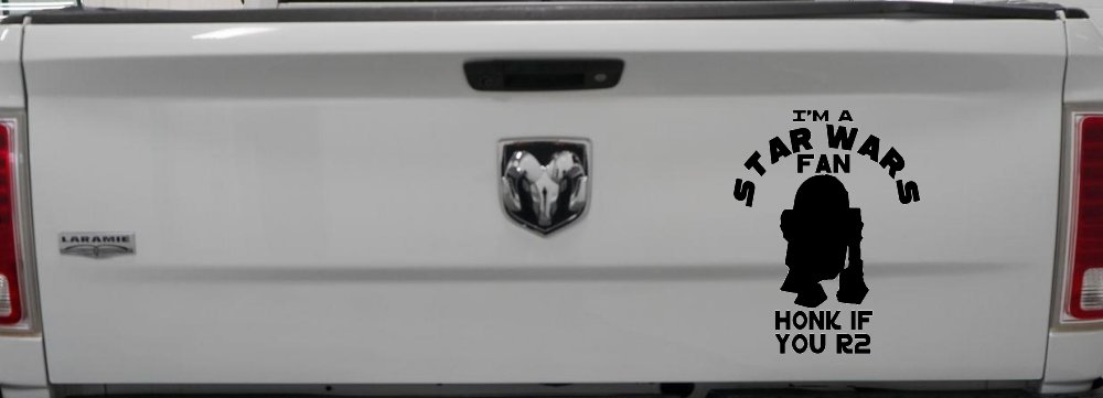 I'm a Star Wars Fan Honk If You R2 Sci Fi Car or Truck Window Decal Sticker