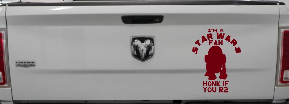 Honk If You R2 Sci Fi Car or Truck Window Decal Sticker