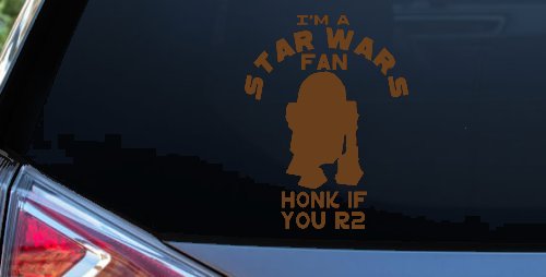 I'm a Star Wars Fan Honk If You R2 Sci Fi Car or Truck Window Decal Sticker