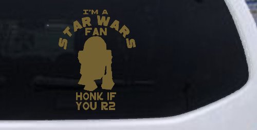 Honk If You R2 Sci Fi Car or Truck Window Decal Sticker