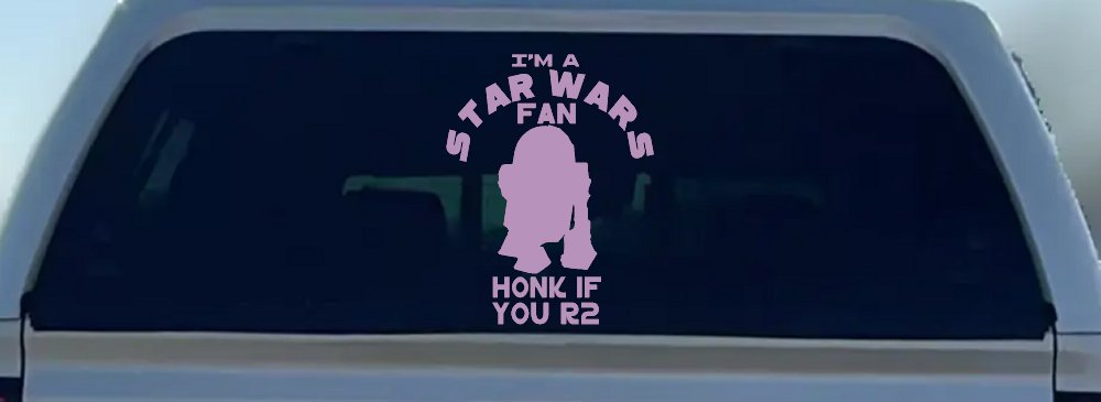 Honk If You R2 Sci Fi Car or Truck Window Decal Sticker