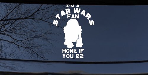 Honk If You R2 Sci Fi Car or Truck Window Decal Sticker