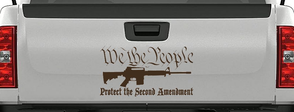 We The People Protect The Second Amendment AR15 Gun 2nd Amendment Car or Truck Window Decal Sticker