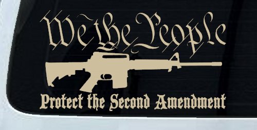 We The People Protect The Second Amendment AR15 Gun 2nd Amendment Car or Truck Window Decal Sticker