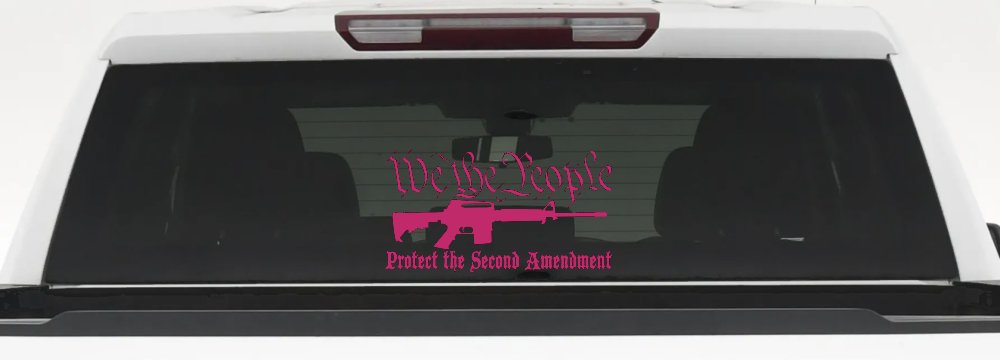 We The People Protect The Second Amendment AR15 Gun 2nd Amendment Car or Truck Window Decal Sticker