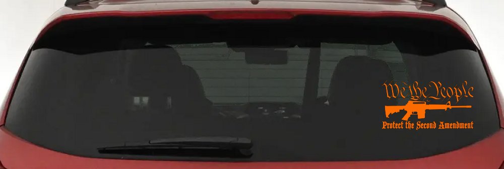 We The People Protect The Second Amendment AR15 Gun 2nd Amendment Car or Truck Window Decal Sticker