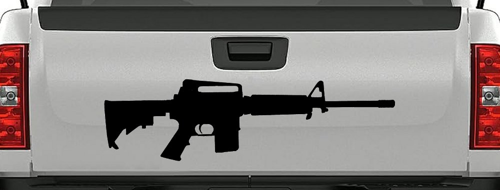 AR 15 AR15 M 16 M16 Rifle Gun Military Car or Truck Window Decal Sticker