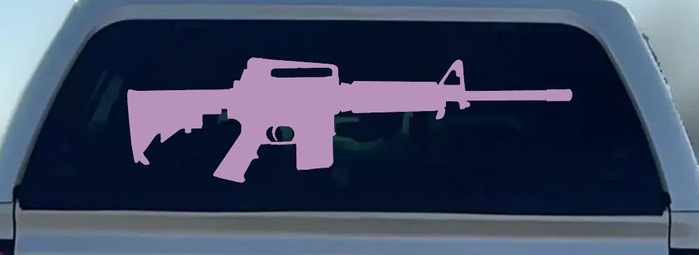 AR 15 AR15 M 16 M16 Rifle Gun Military Car or Truck Window Decal Sticker
