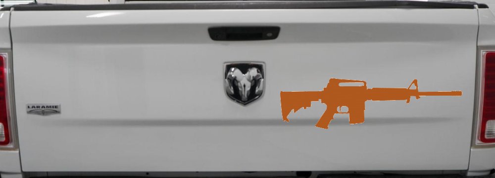 AR 15 AR15 M 16 M16 Rifle Gun Military Car or Truck Window Decal Sticker