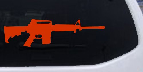 AR 15 AR15 M 16 M16 Rifle Gun Military Car or Truck Window Decal Sticker