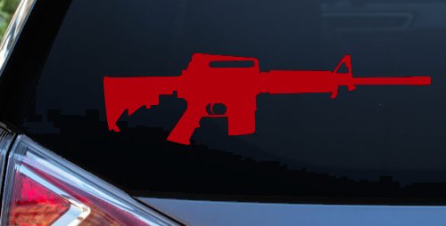 AR 15 AR15 M 16 M16 Rifle Gun Military Car or Truck Window Decal Sticker
