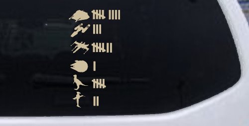 Star Wars Keeping Count Rebel Sci Fi Car or Truck Window Decal Sticker