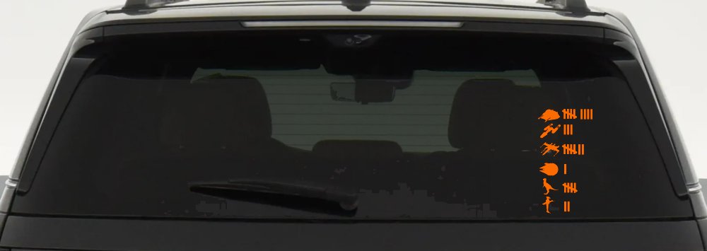 Star Wars Keeping Count Rebel Sci Fi Car or Truck Window Decal Sticker