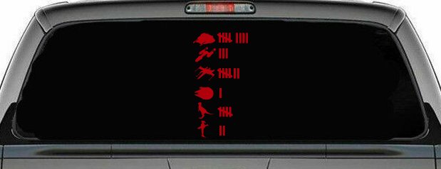 Star Wars Keeping Count Rebel Sci Fi Car or Truck Window Decal Sticker