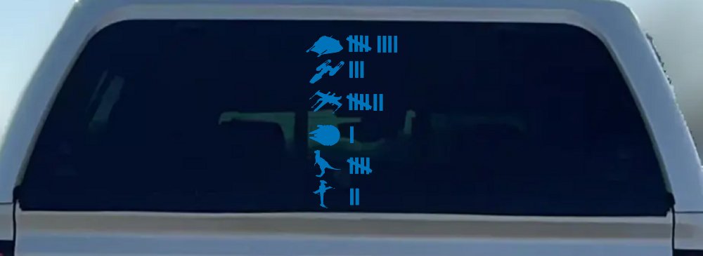 Star Wars Keeping Count Rebel Sci Fi Car or Truck Window Decal Sticker (Sky Blue)