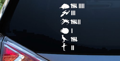 Star Wars Keeping Count Rebel Sci Fi Car or Truck Window Decal Sticker