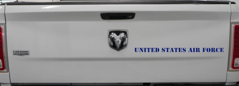 United States Air Force  Military Car or Truck Window Decal Sticker (Navy)