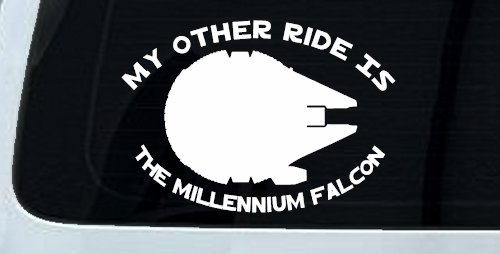 My Other Ride Is The Millennium Falcon Funny Car or Truck Window Decal Sticker