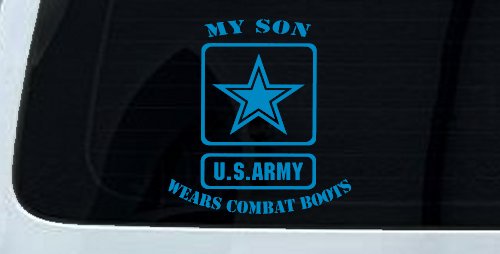 My Son Wears Combat Boots Army Military Car or Truck Window Decal Sticker