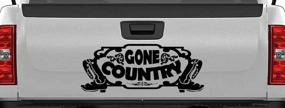 Gone Country With Boots Car or Truck Window Decal Sticker