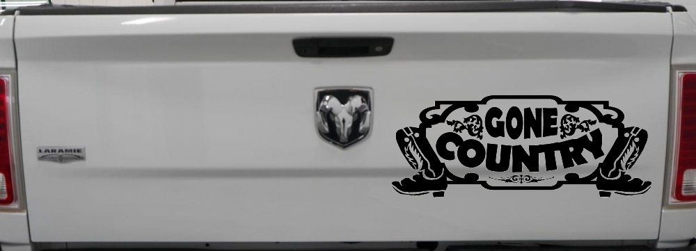 Gone Country With Boots Car or Truck Window Decal Sticker