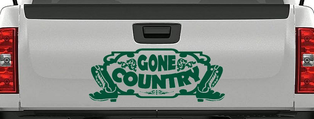Gone Country With Boots Car or Truck Window Decal Sticker
