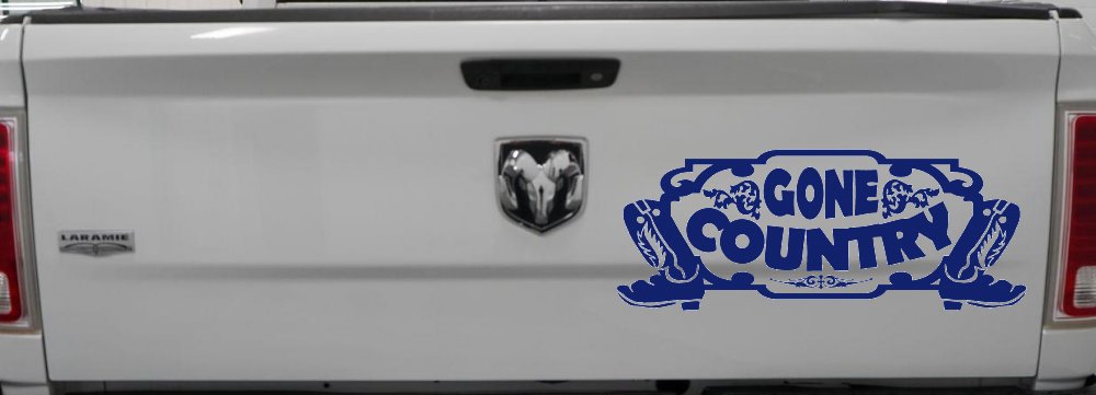 Gone Country With Boots Car or Truck Window Decal Sticker
