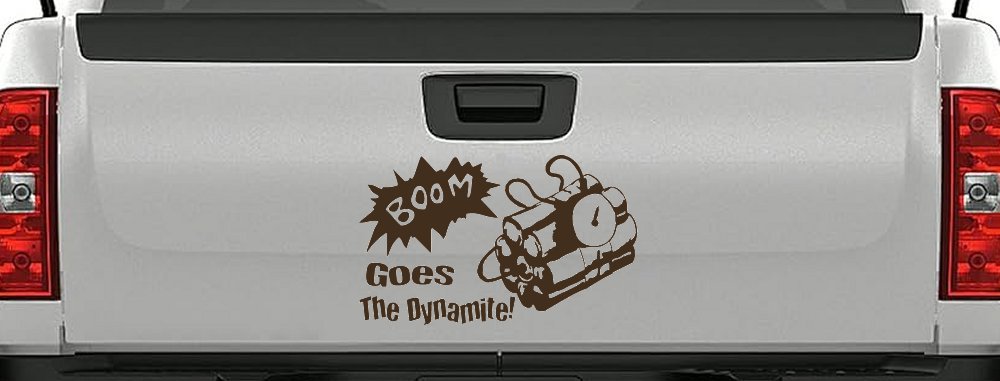 Boom Goes The Dynamite Funny Car or Truck Window Decal Sticker