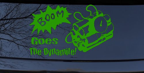 Boom Goes The Dynamite Funny Car or Truck Window Decal Sticker