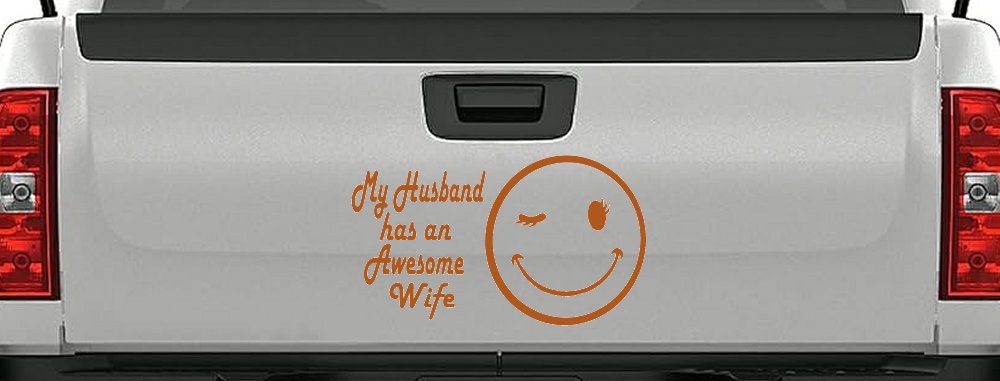 My Husband Has An Awesome Wife Funny Car or Truck Window Decal Sticker