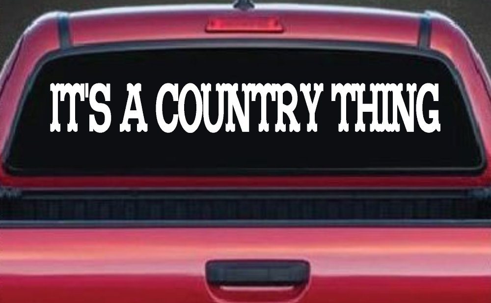 Its A Country Thing Car or Truck Window Decal Sticker
